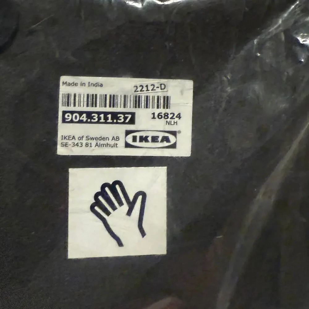 IKEA LINDRANDE Black Globe Decoration on Stand  13 ¾ 